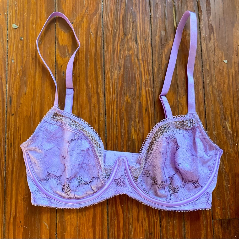 NWOT SavageX Floral Glow bra 32DD